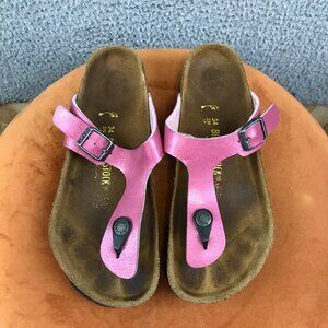 Birkenstock Pink Gizeh Sandals Size 34 Womens Open Toe Comfort Footbed